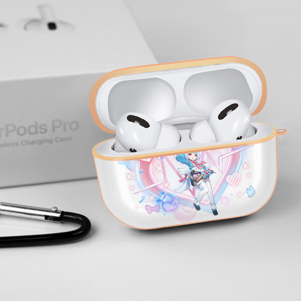 げんし神 シゲウィン genshin Shigewin 【AirPods Pro用】ハードシェル保護ケース｜耐衝撃・防指紋・カラビナ付き商品仕様
