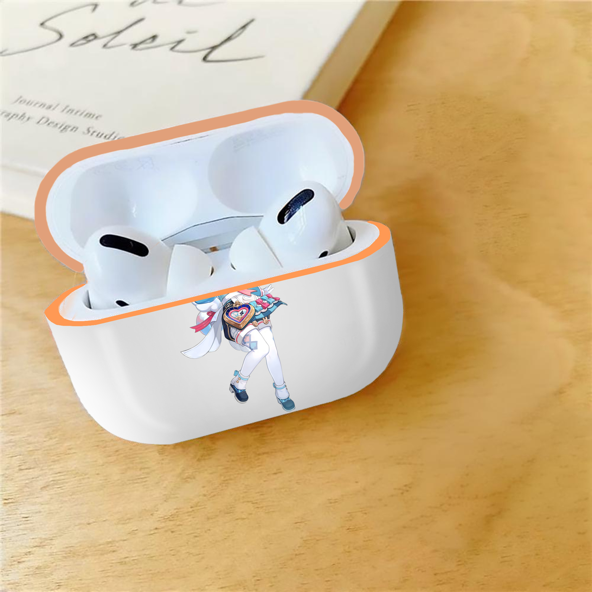 げんし神 シゲウィン genshin Shigewin 【AirPods Pro用】ハードシェル保護ケース｜耐衝撃・防指紋・カラビナ付き商品仕様